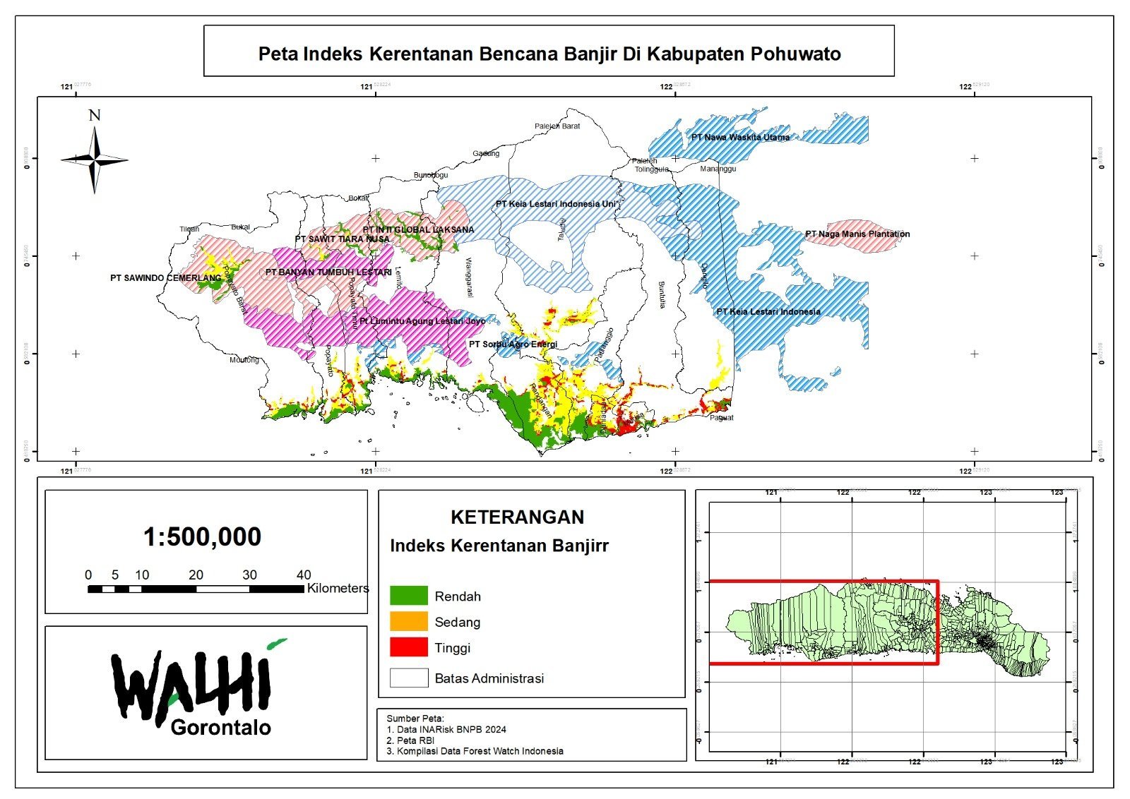 Siaran Pers; Banjir Berulang, Cabut dan Hentikan Izin Alih Fungsi Hutan di Kabupaten Pohuwato, Gorontalo